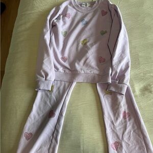 Lola + The Boys Lavender Heart Pajama Set